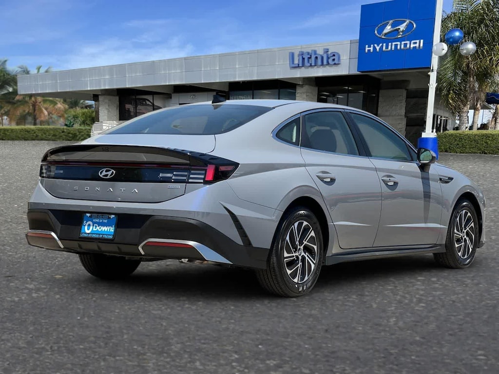 New 2026 Hyundai Sonata Hybrid Blue Sedan