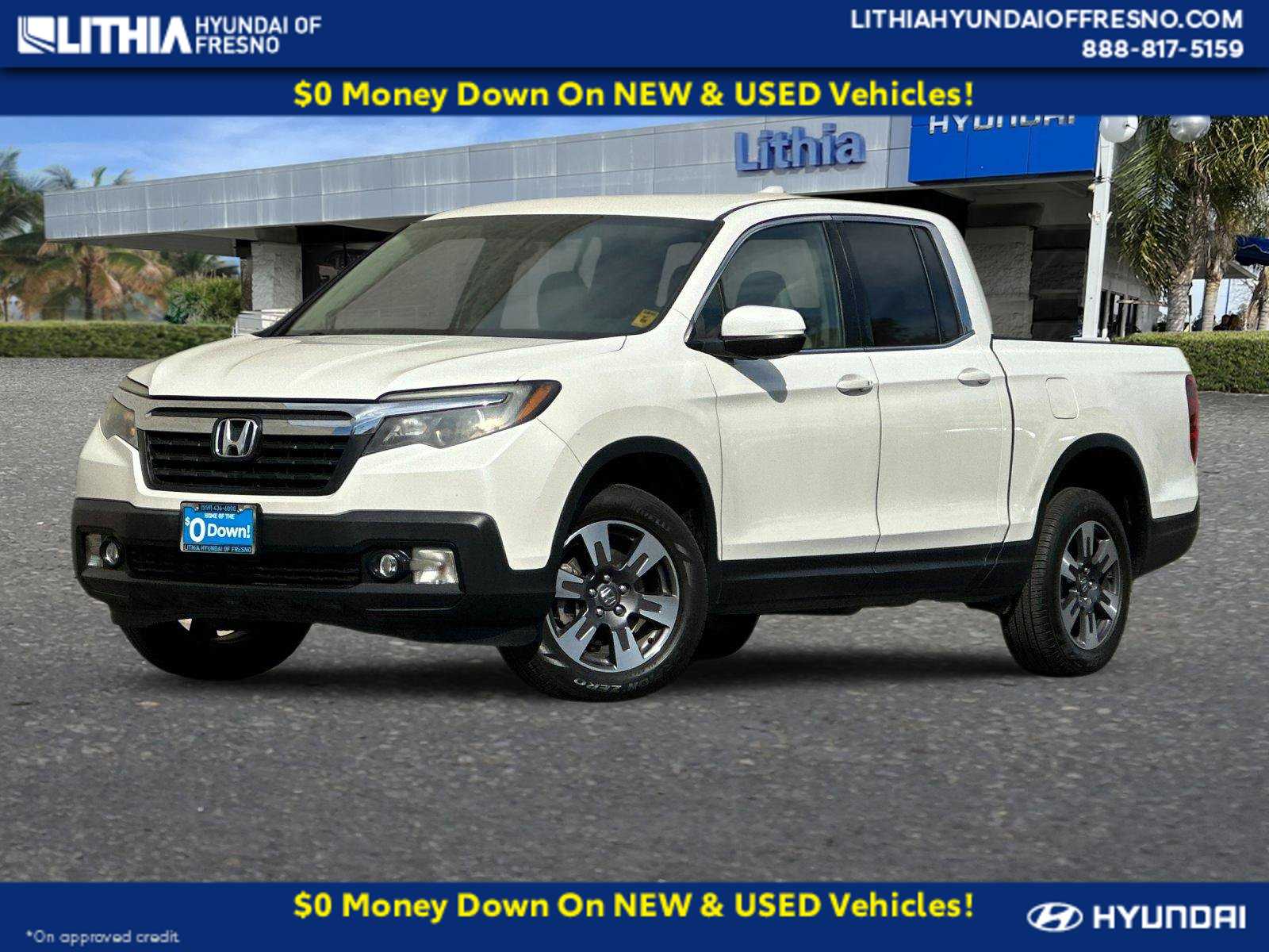 2017 Honda Ridgeline Truck Crew Cab White For Sale