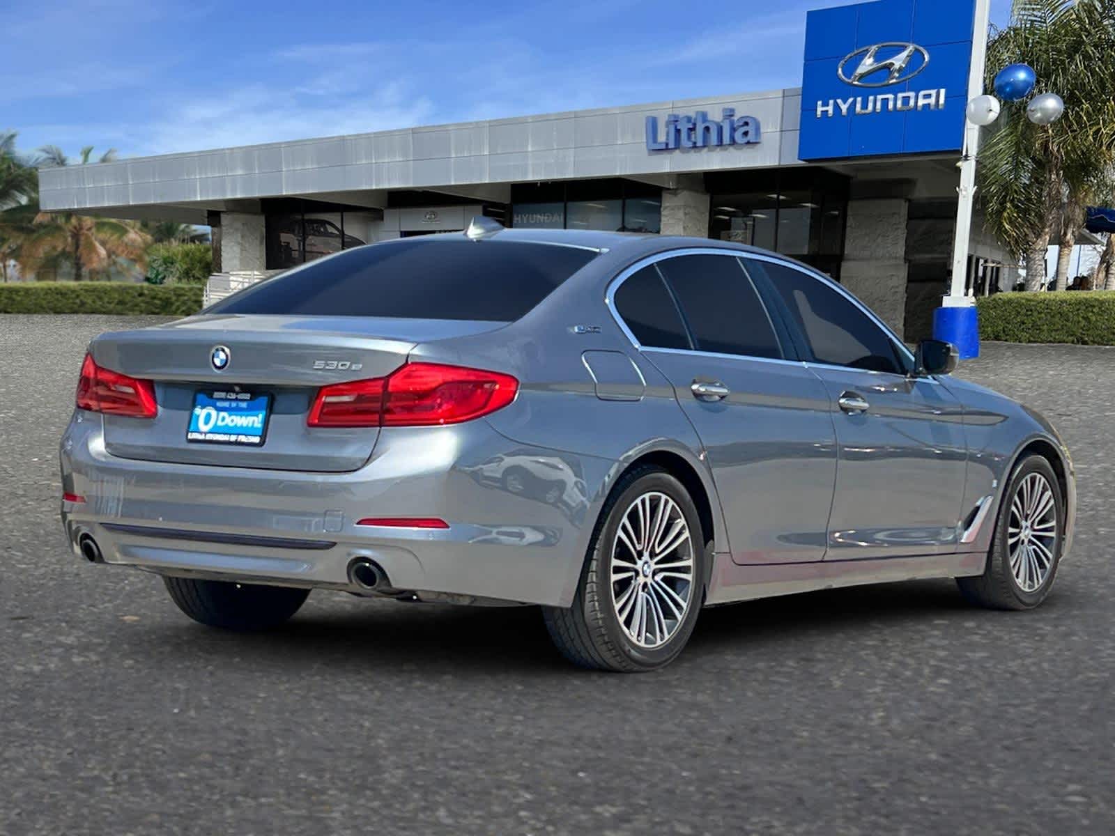 Used 2018 BMW 5 Series 530e with VIN WBAJA9C51JB249536 for sale in Fresno, CA