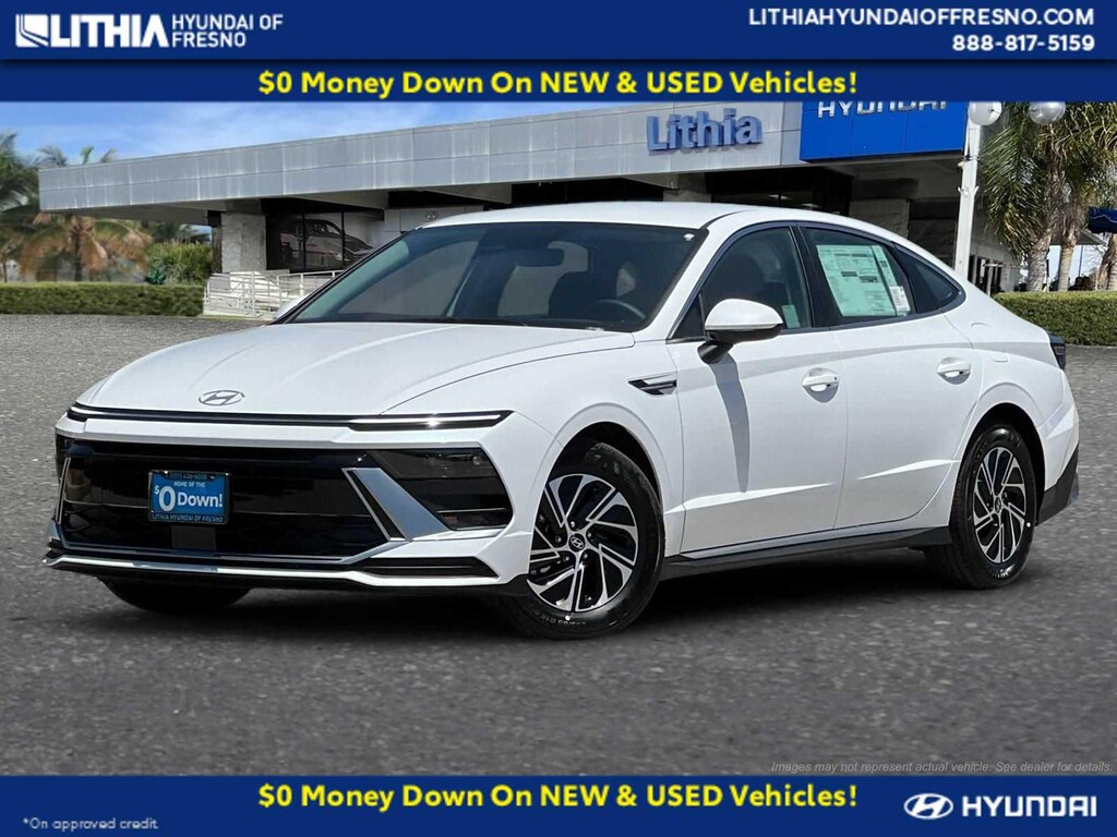 New 2026 Hyundai Sonata Hybrid Blue Sedan
