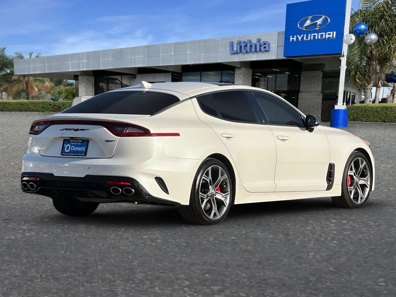 Used 2019 Kia Stinger GT2 with VIN KNAE55LC6K6064602 for sale in Fresno, CA