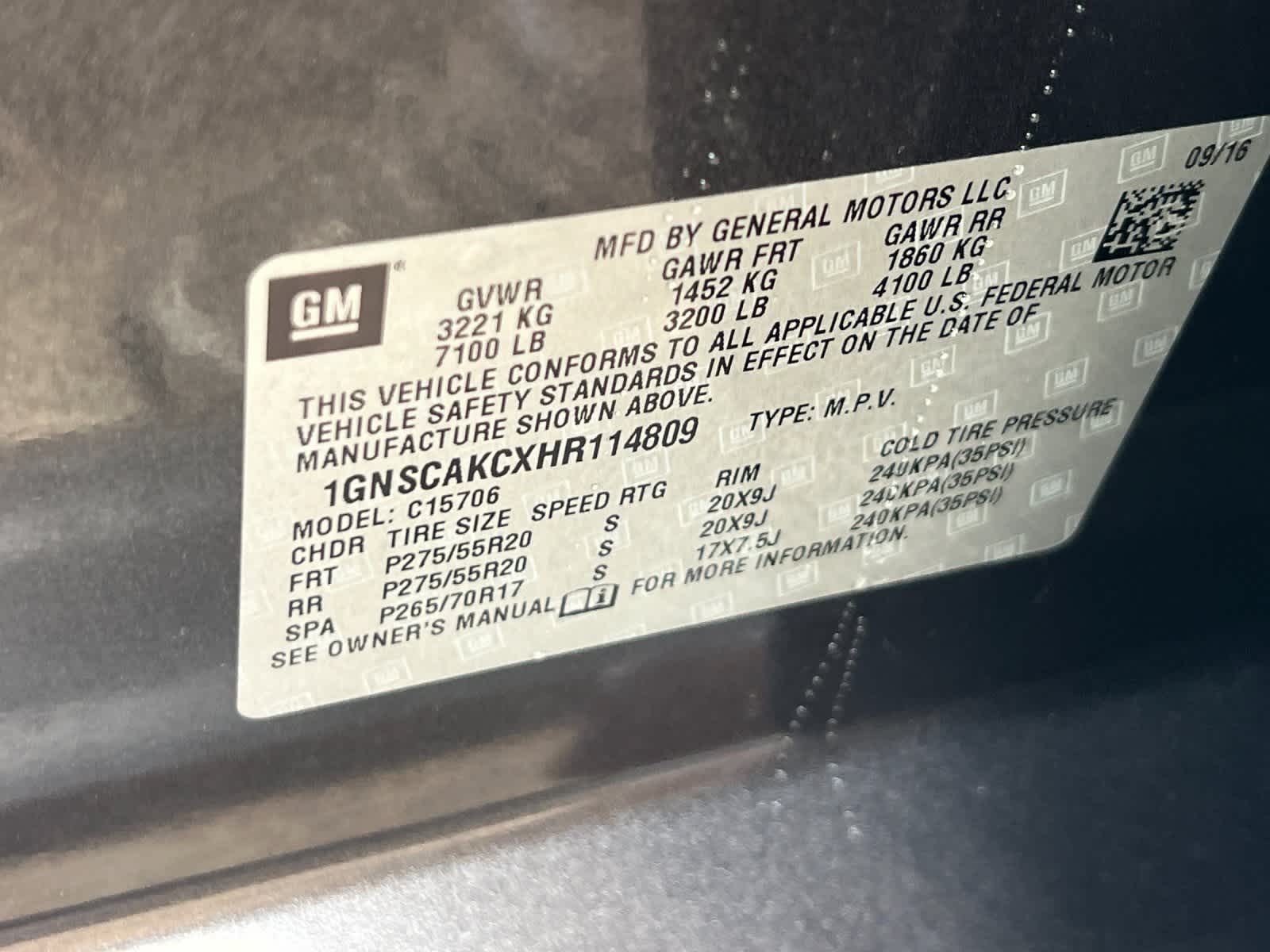 Thumbnail: 2017 Chevrolet Tahoe - 31