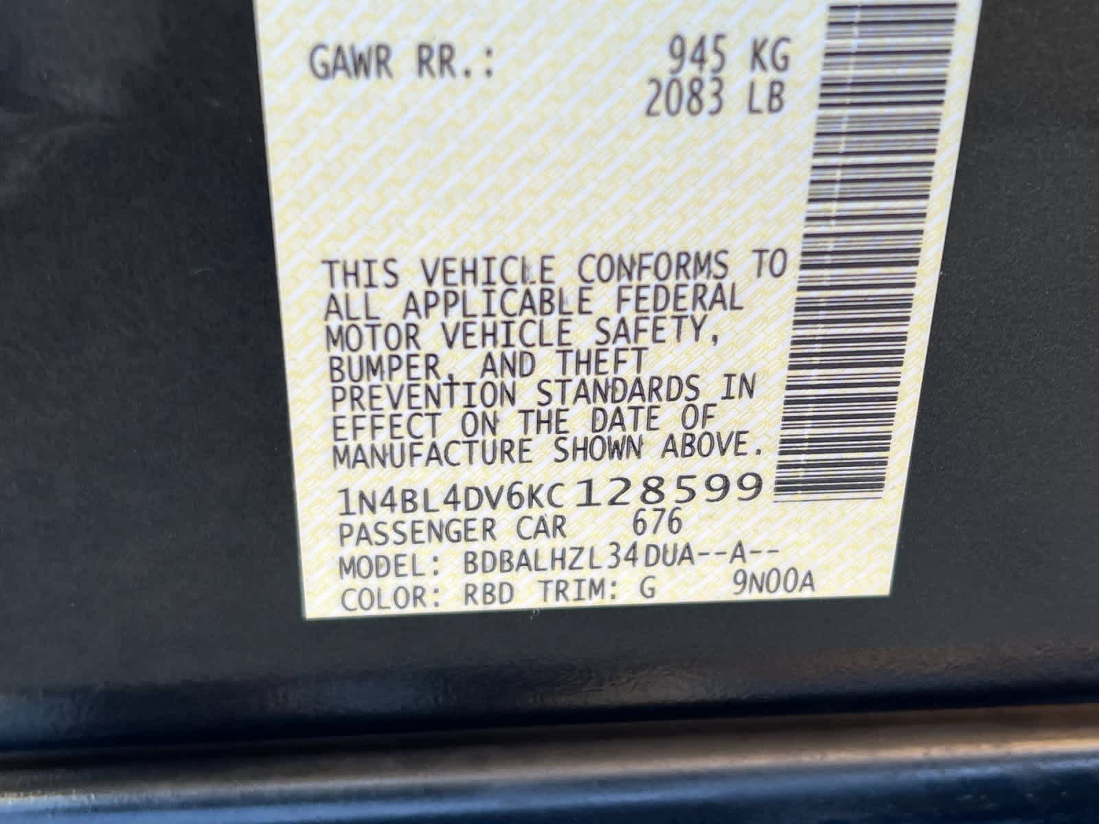 Thumbnail: 2019 Nissan Altima - 12