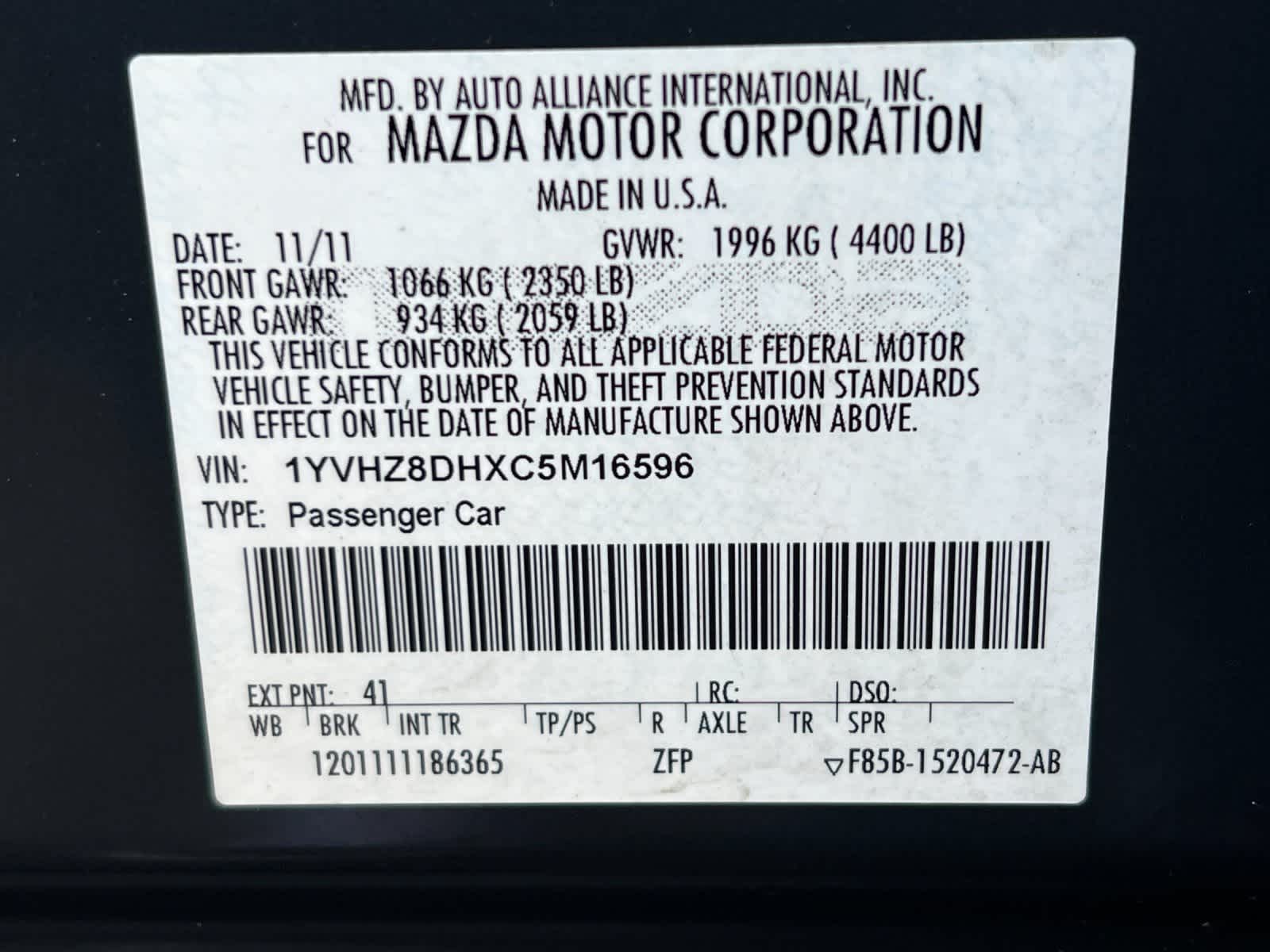 Thumbnail: 2012 Mazda Mazda6 - 26
