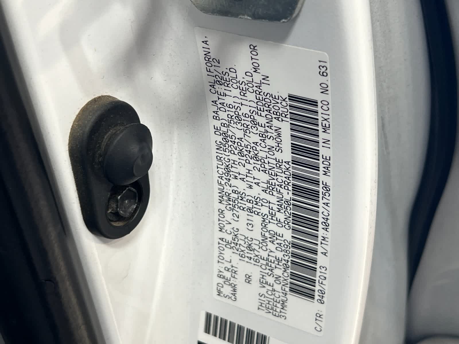 2012 Toyota Tacoma  29