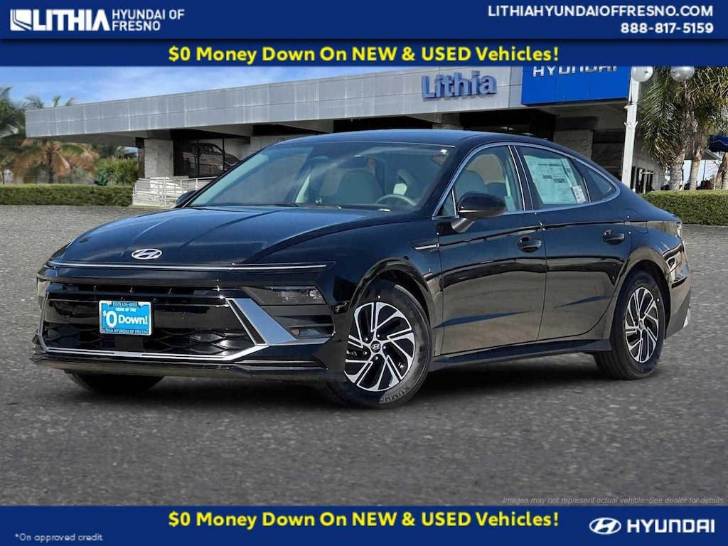 New 2026 Hyundai Sonata Hybrid Blue Sedan
