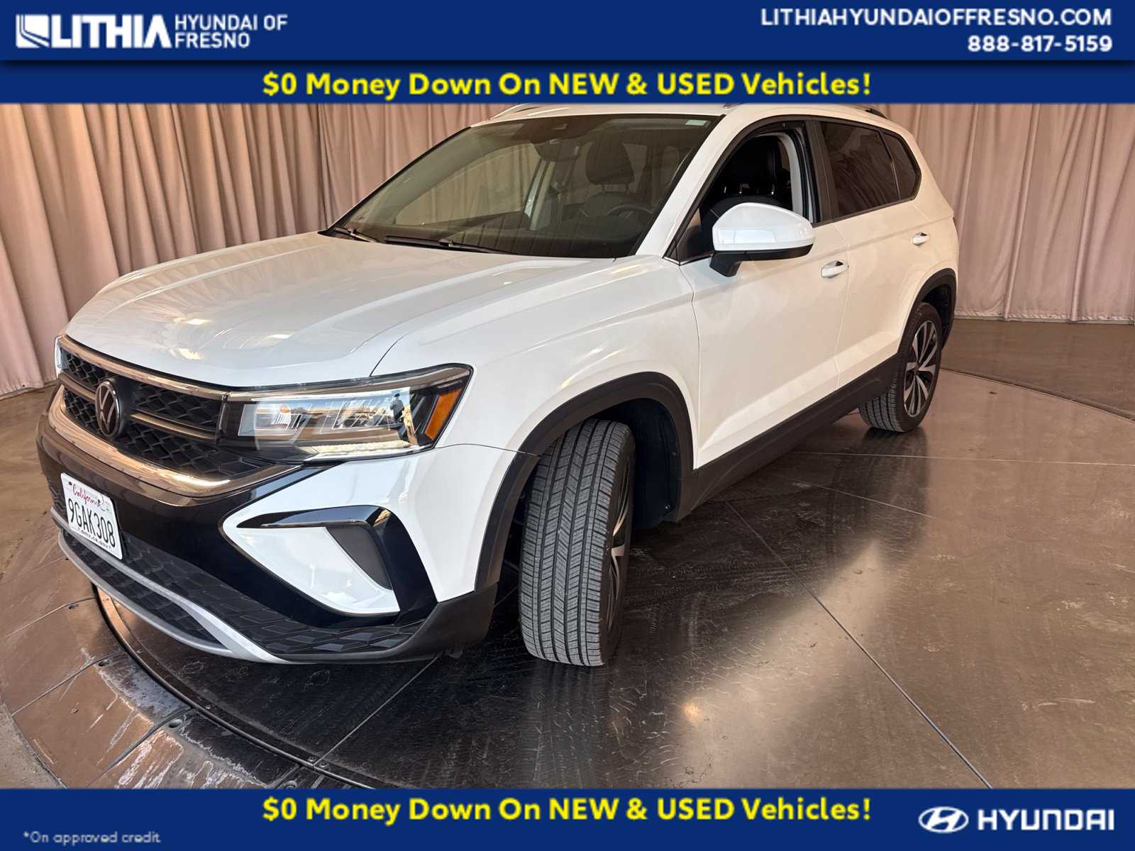 2023 Volkswagen Taos SUV White For Sale in Fresno C