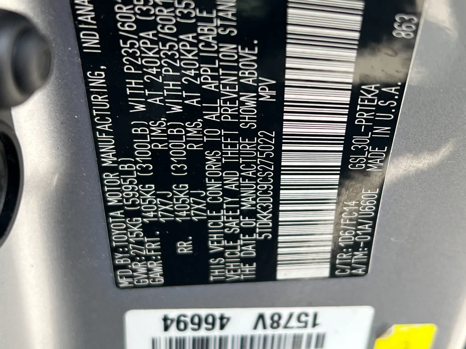 Thumbnail: 2012 Toyota Sienna - 29