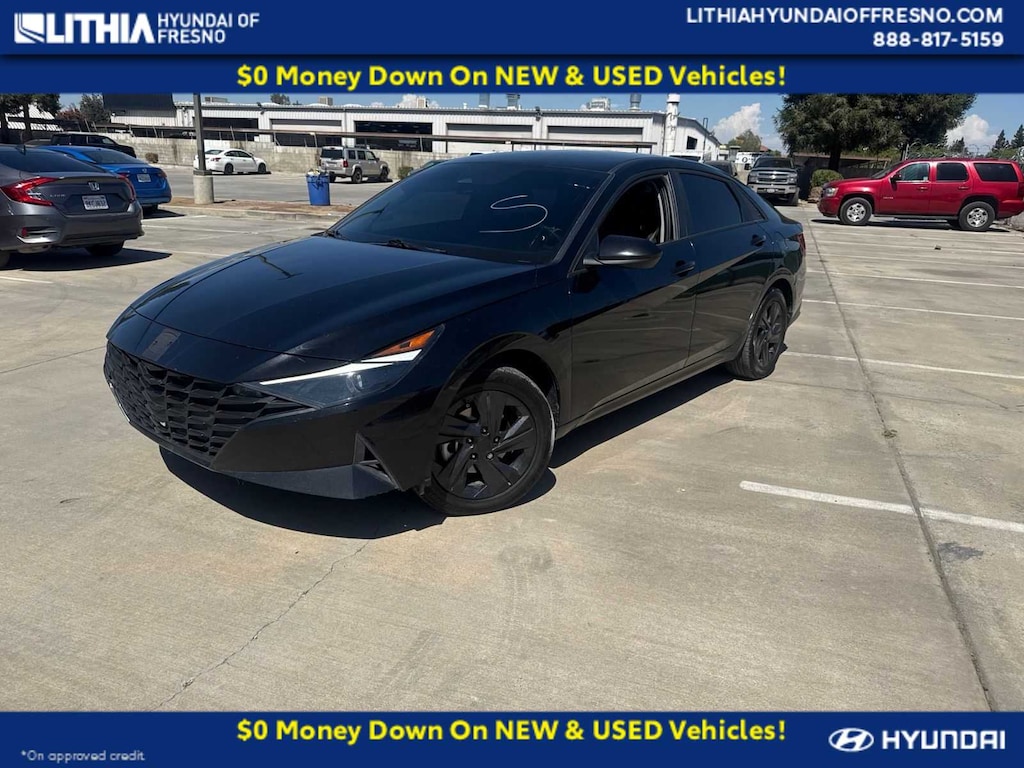 Used 2023 Hyundai Elantra HEV Blue Sedan