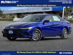 2025 Hyundai Elantra Hybrid Blue Sedan