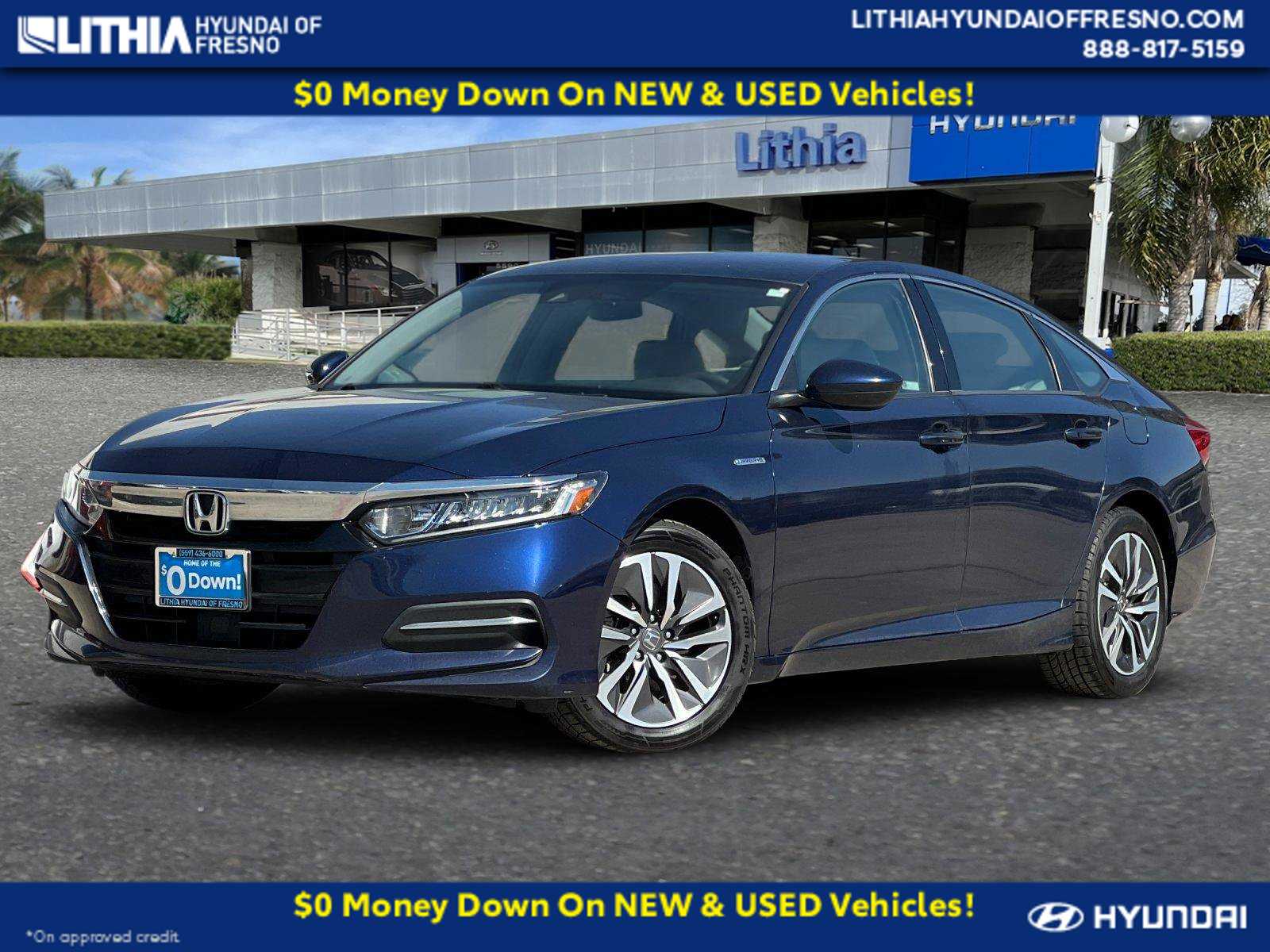2020 Honda Accord Hybrid Sedan Obsidian Blue Pea