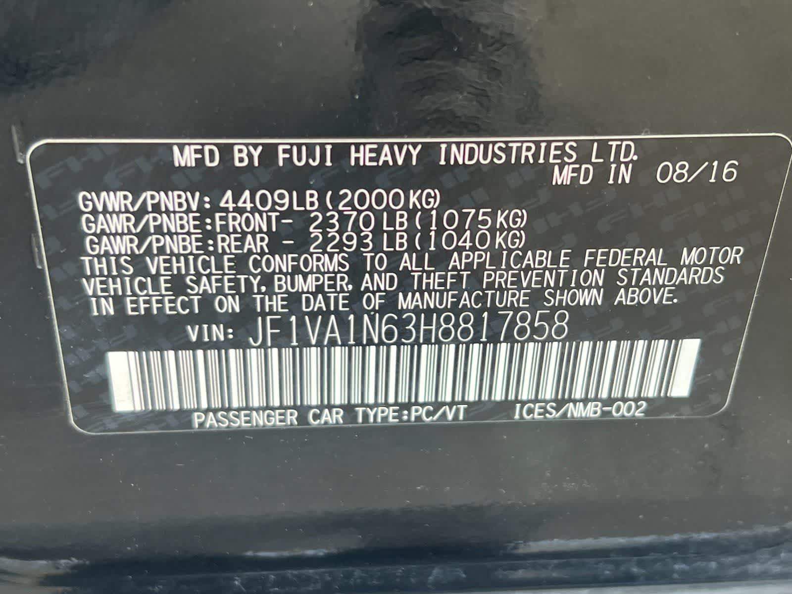 Thumbnail: 2017 Subaru WRX - 31