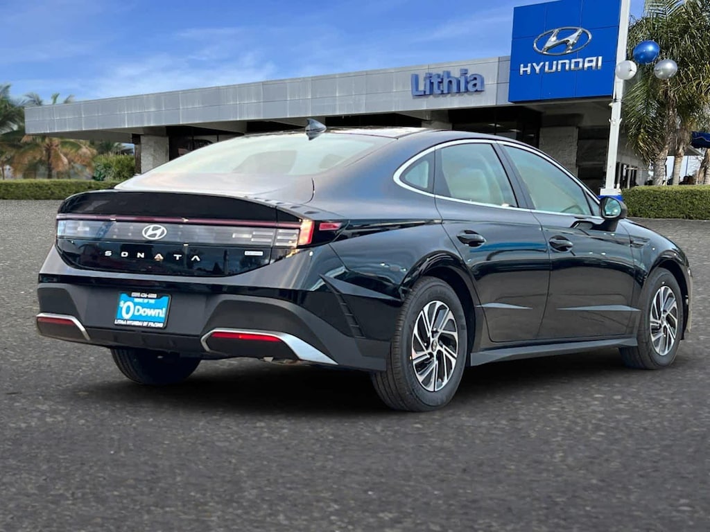 New 2026 Hyundai Sonata Hybrid Blue Sedan