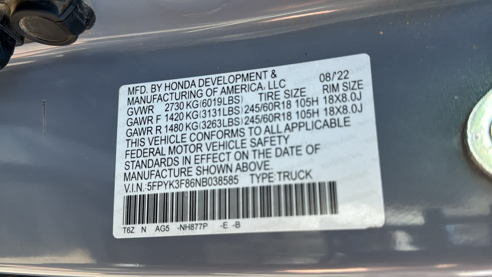 Thumbnail: 2022 Honda Ridgeline - 30