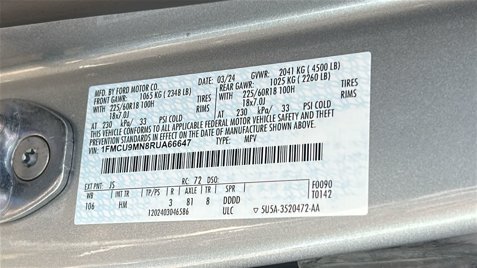 Thumbnail: 2024 Ford Escape - 30