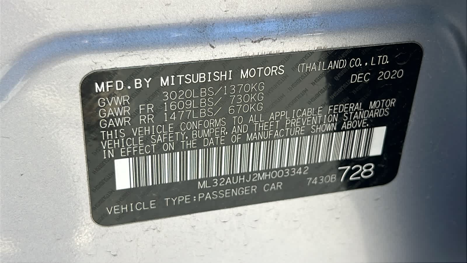 Thumbnail: 2021 Mitsubishi Mirage - 30