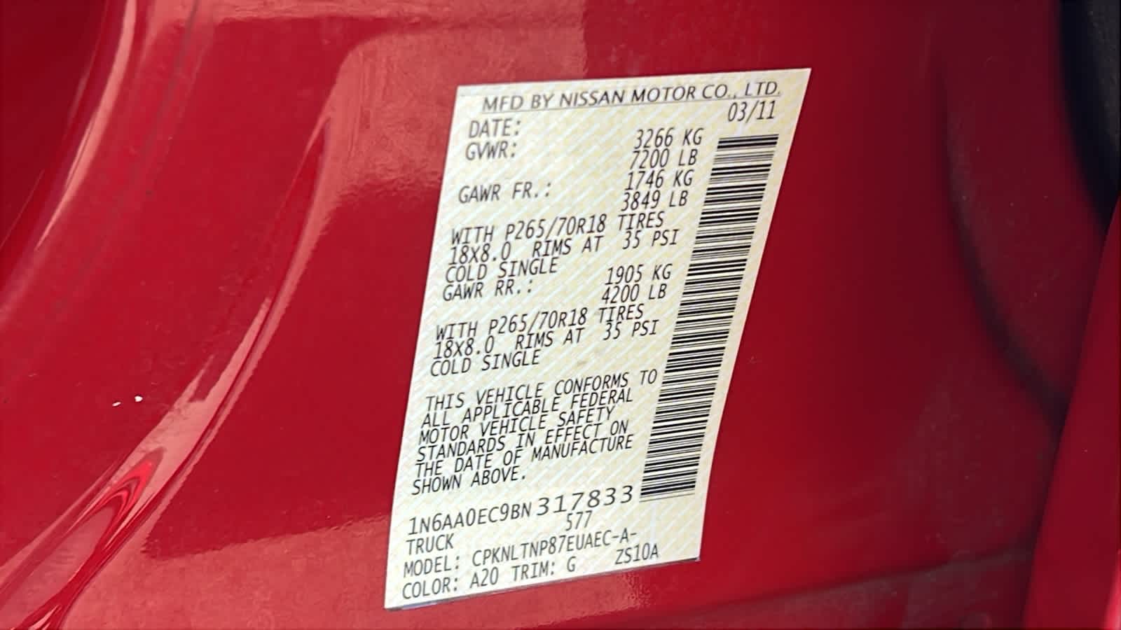 Thumbnail: 2011 Nissan Titan - 29