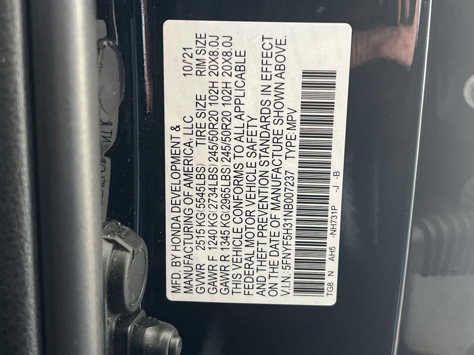 Thumbnail: 2022 Honda Pilot - 20