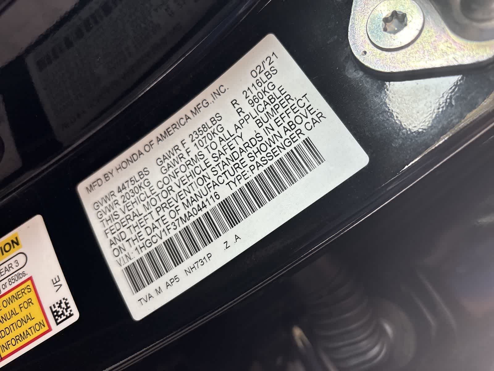 Thumbnail: 2021 Honda Accord - 20