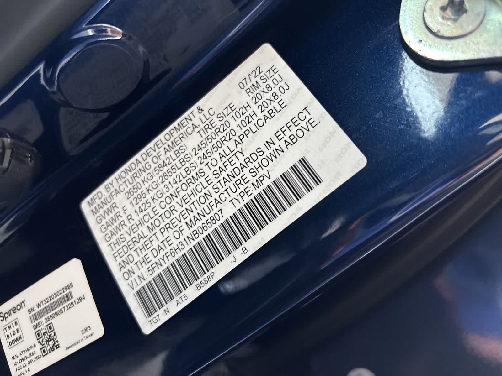 Thumbnail: 2022 Honda Pilot - 20