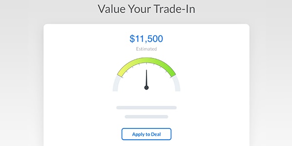 Step 3: Find the market value of your trade-in vehicle