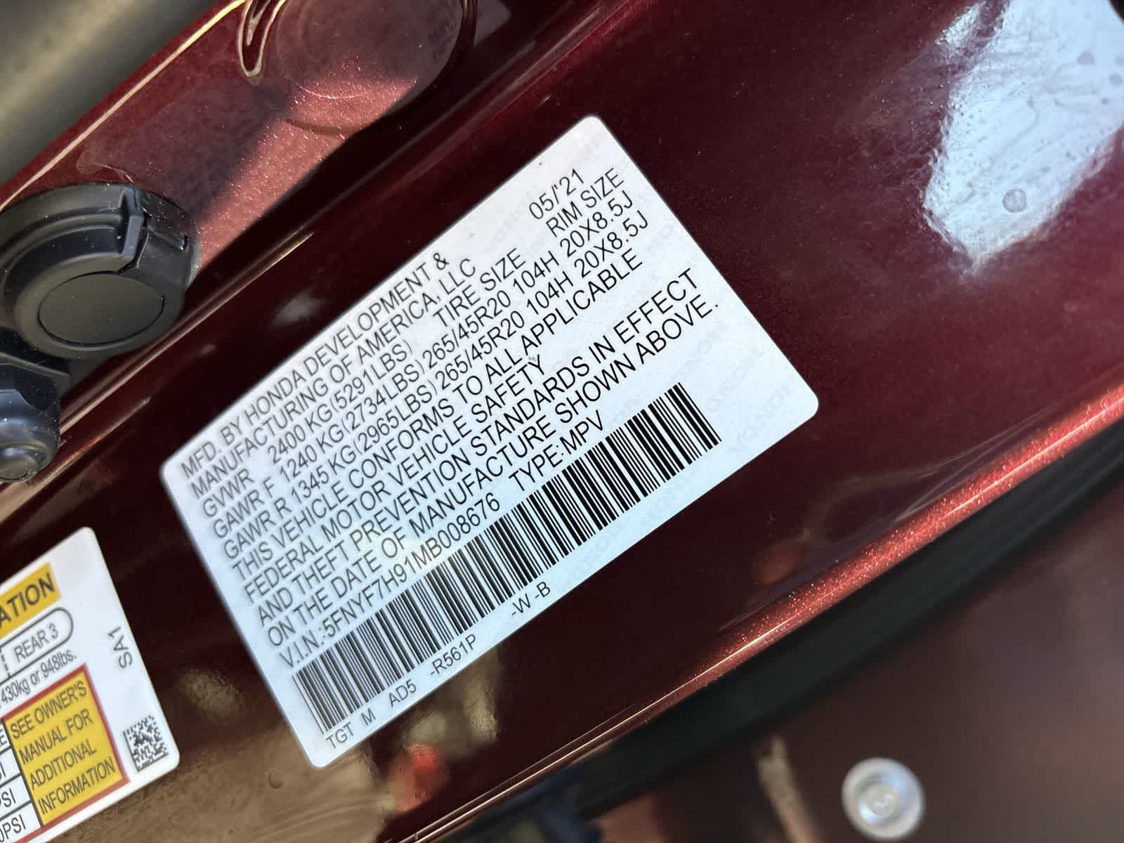 Thumbnail: 2021 Honda Passport - 20