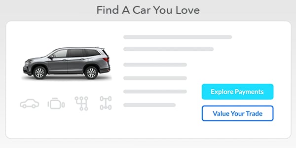 Step 1: Find a car that you love and click 