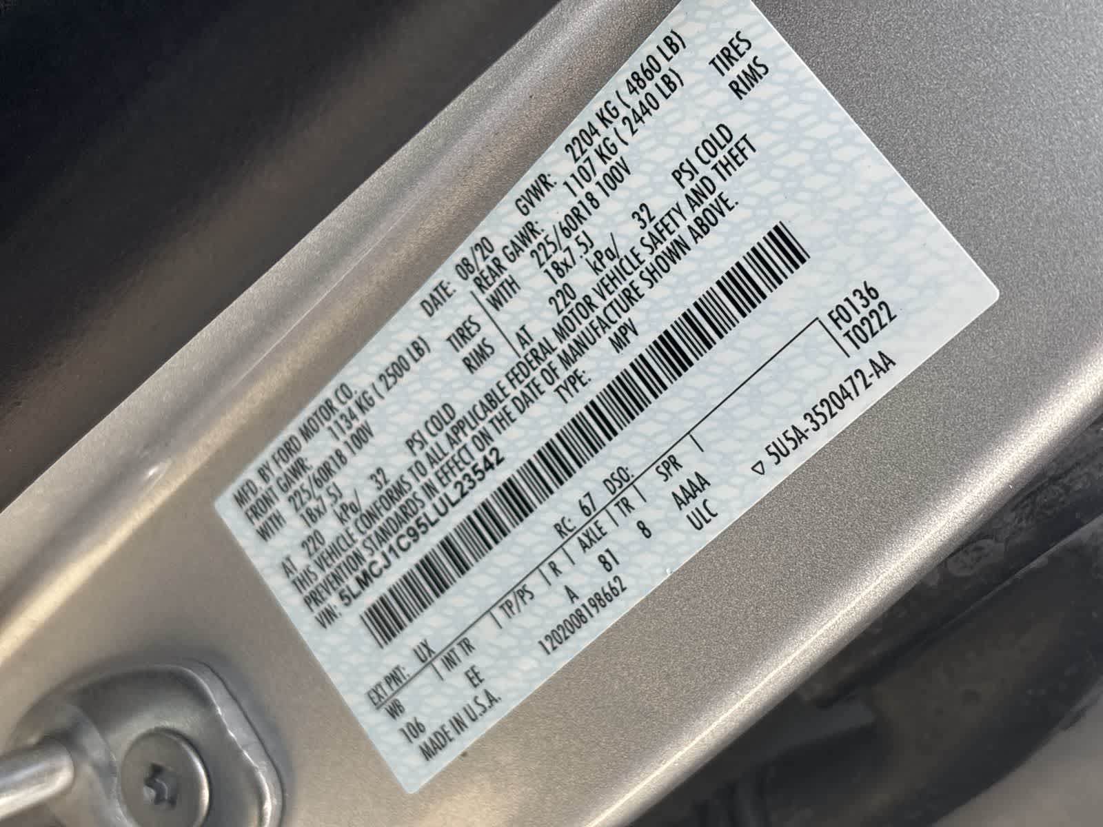 Thumbnail: 2020 Lincoln Corsair - 40