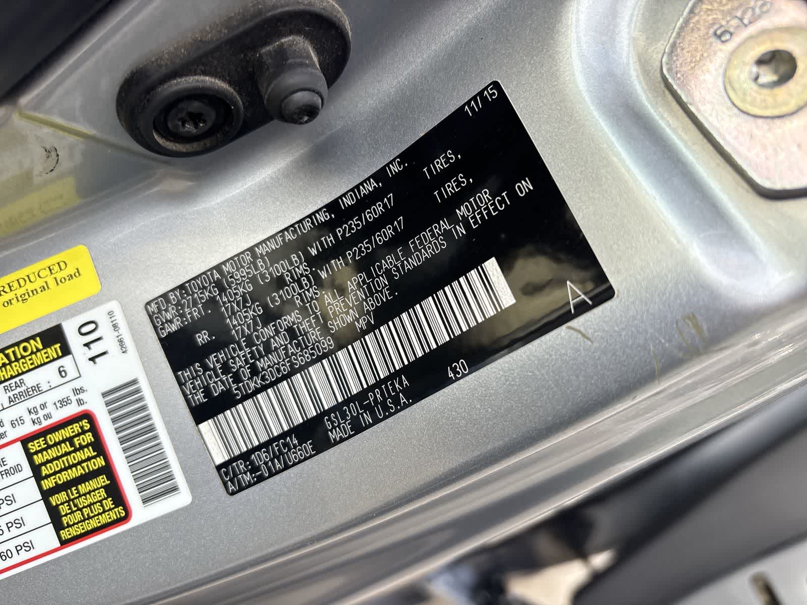 Thumbnail: 2015 Toyota Sienna - 20