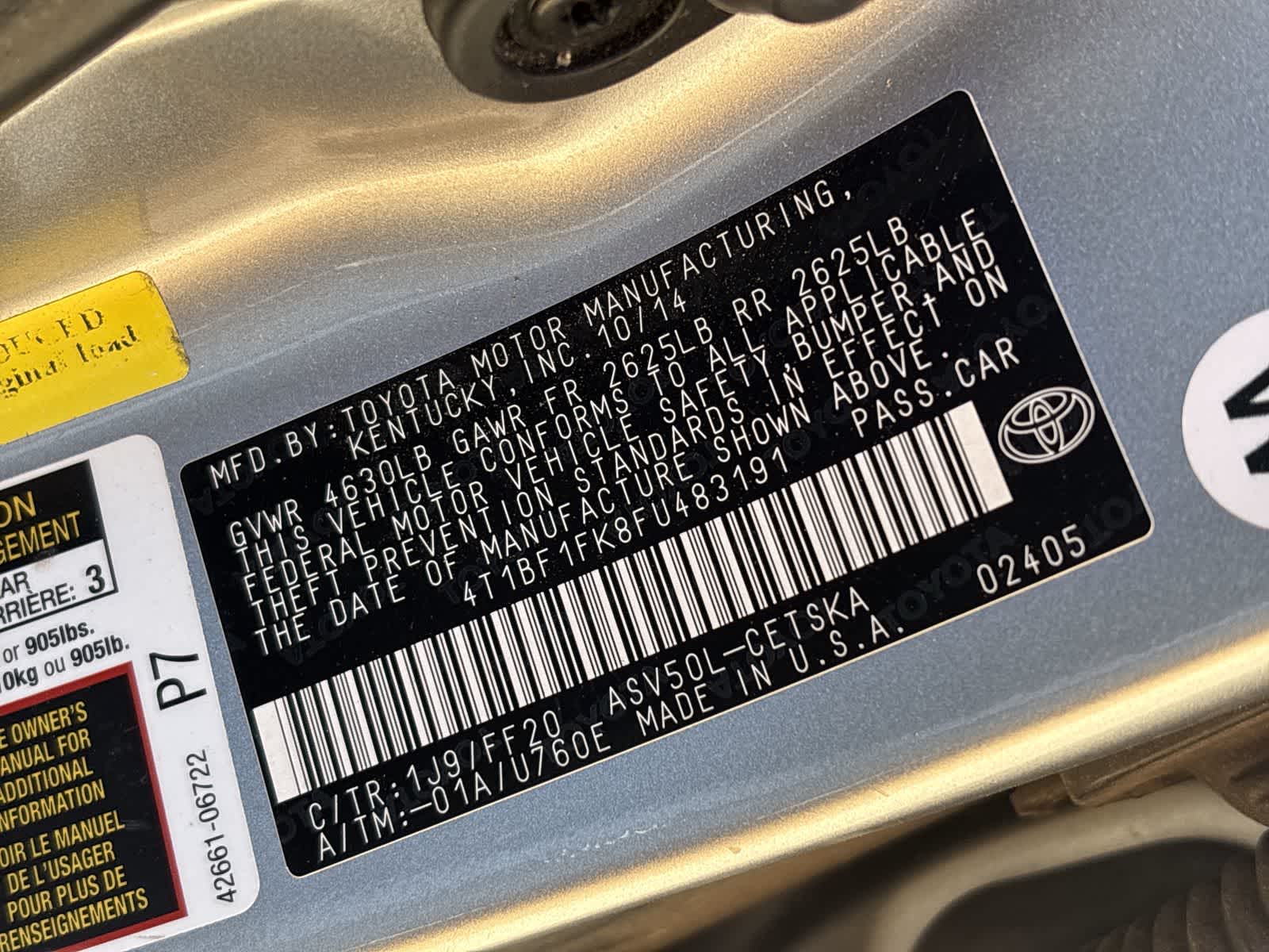 Thumbnail: 2015 Toyota Camry - 38