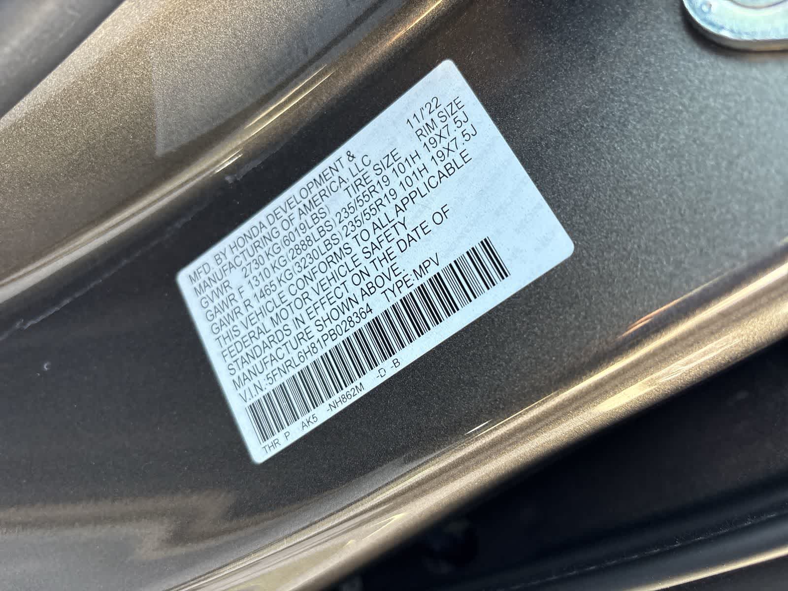 Thumbnail: 2023 Honda Odyssey - 20