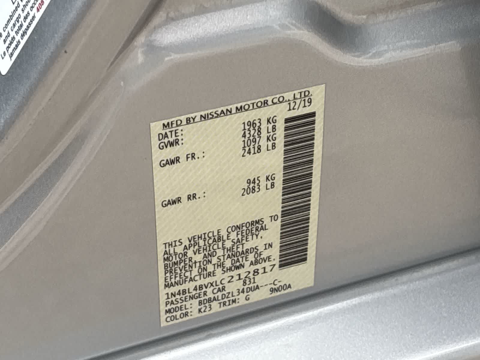 Thumbnail: 2020 Nissan Altima - 20