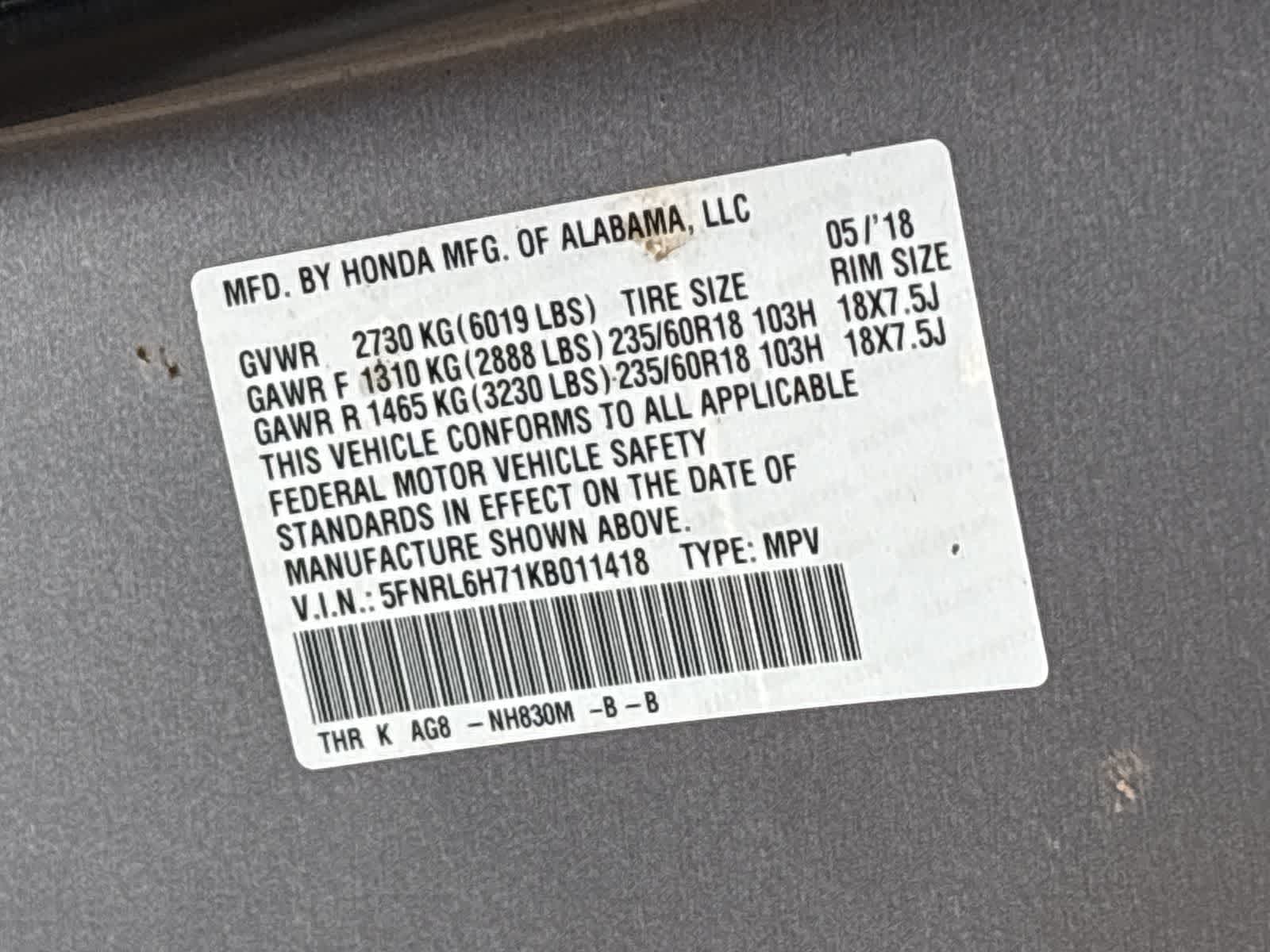 Thumbnail: 2019 Honda Odyssey - 24