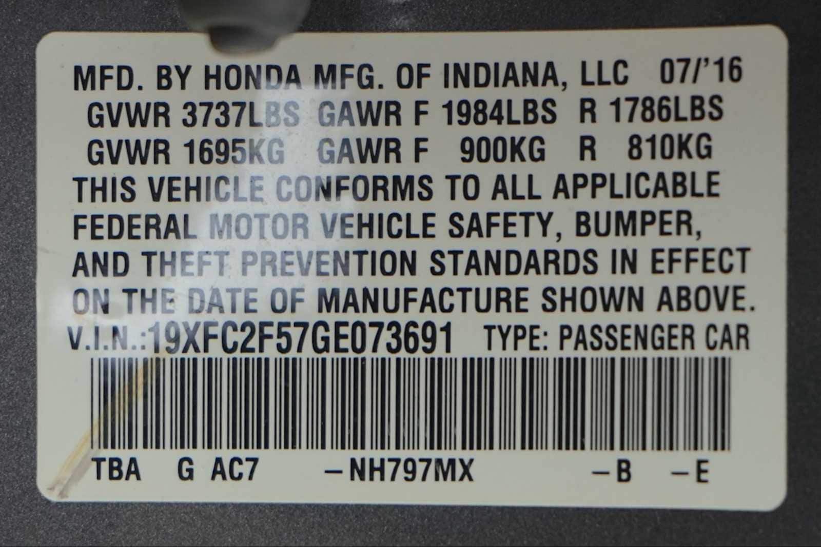 Thumbnail: 2016 Honda Civic - 30