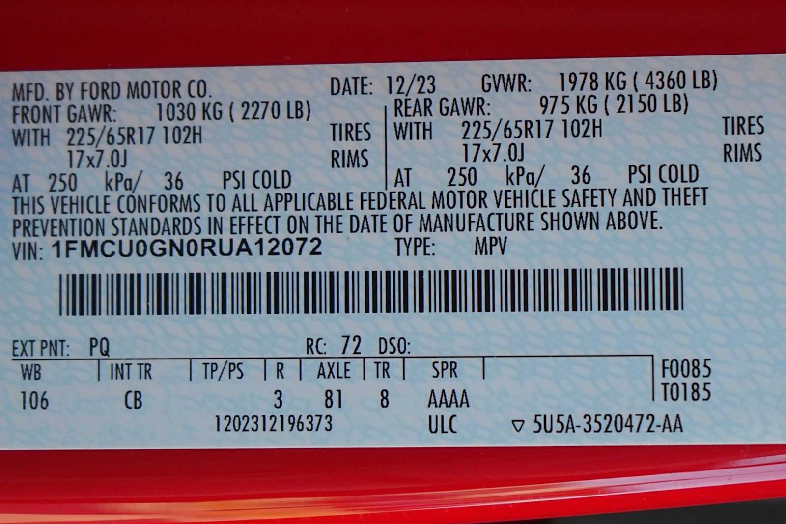 Thumbnail: 2024 Ford Escape - 30