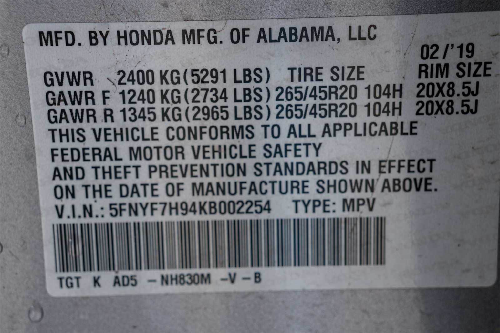 Thumbnail: 2019 Honda Passport - 30