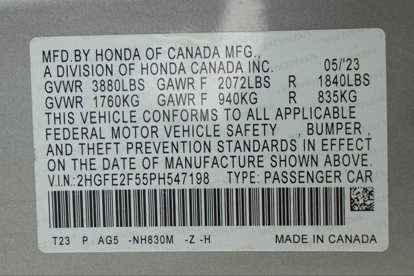 Thumbnail: 2023 Honda Civic - 30