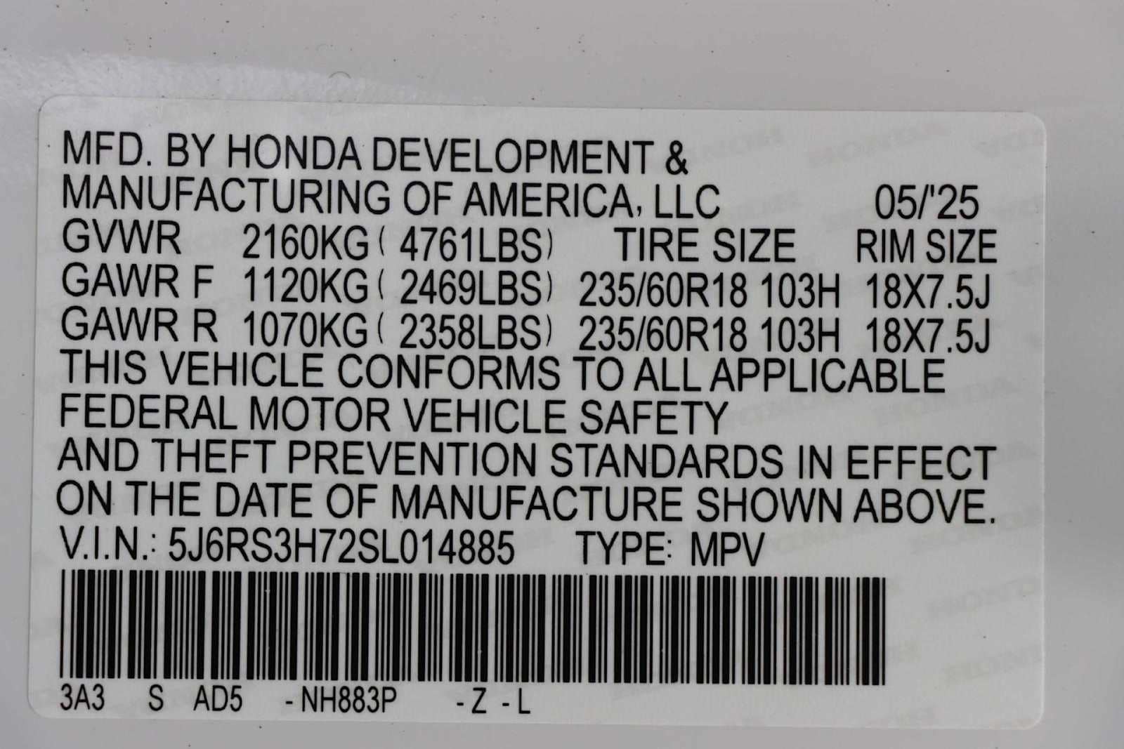 2025 Honda CR-V EX-L 21
