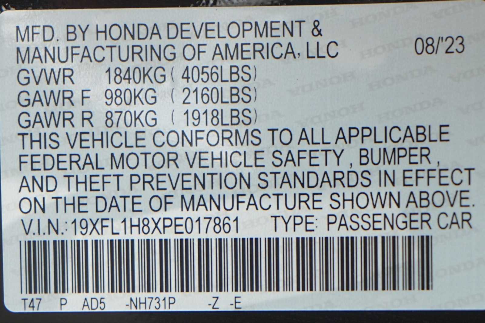Thumbnail: 2023 Honda Civic - 29