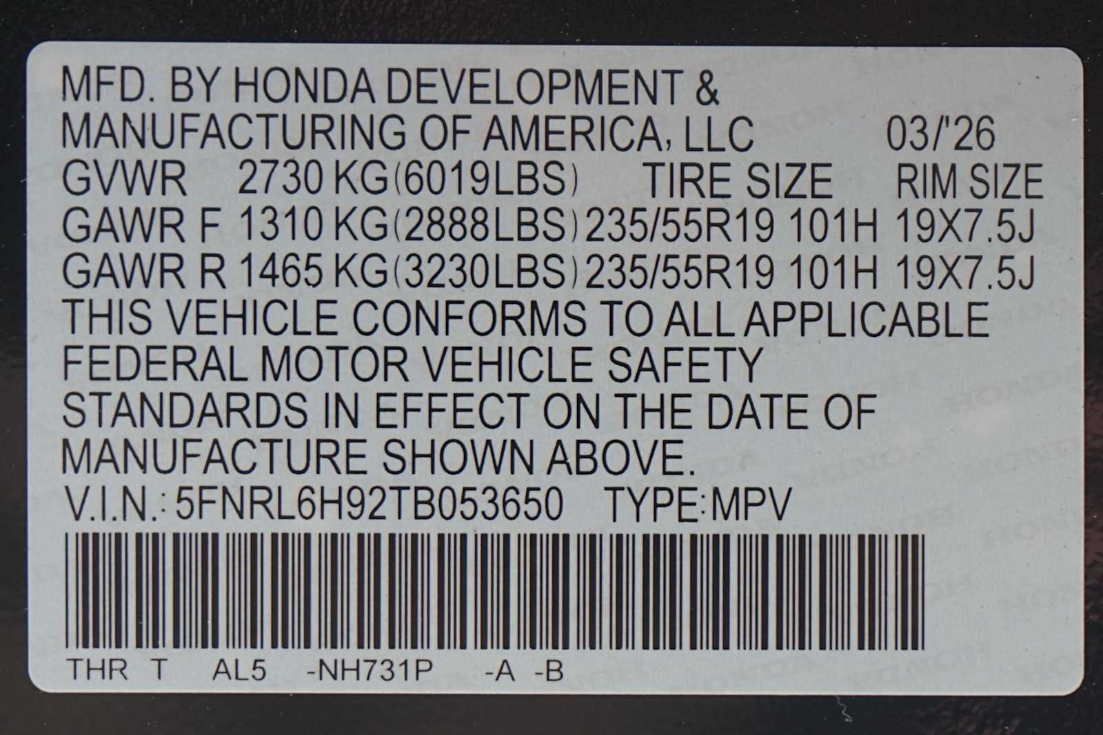Thumbnail: 2026 Honda Odyssey - 21