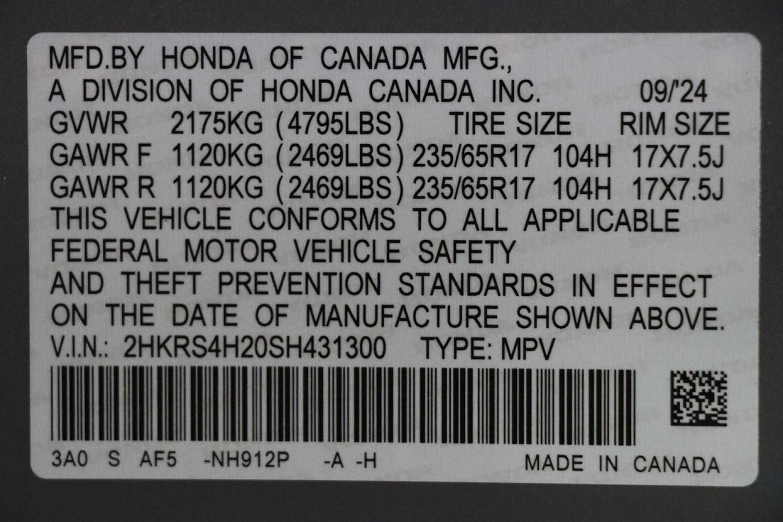 2025 Honda CR-V LX 27