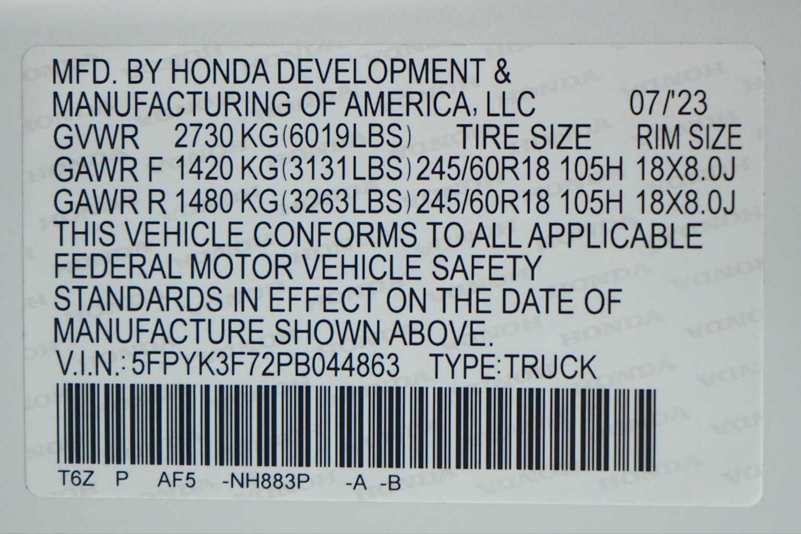 Thumbnail: 2023 Honda Ridgeline - 30