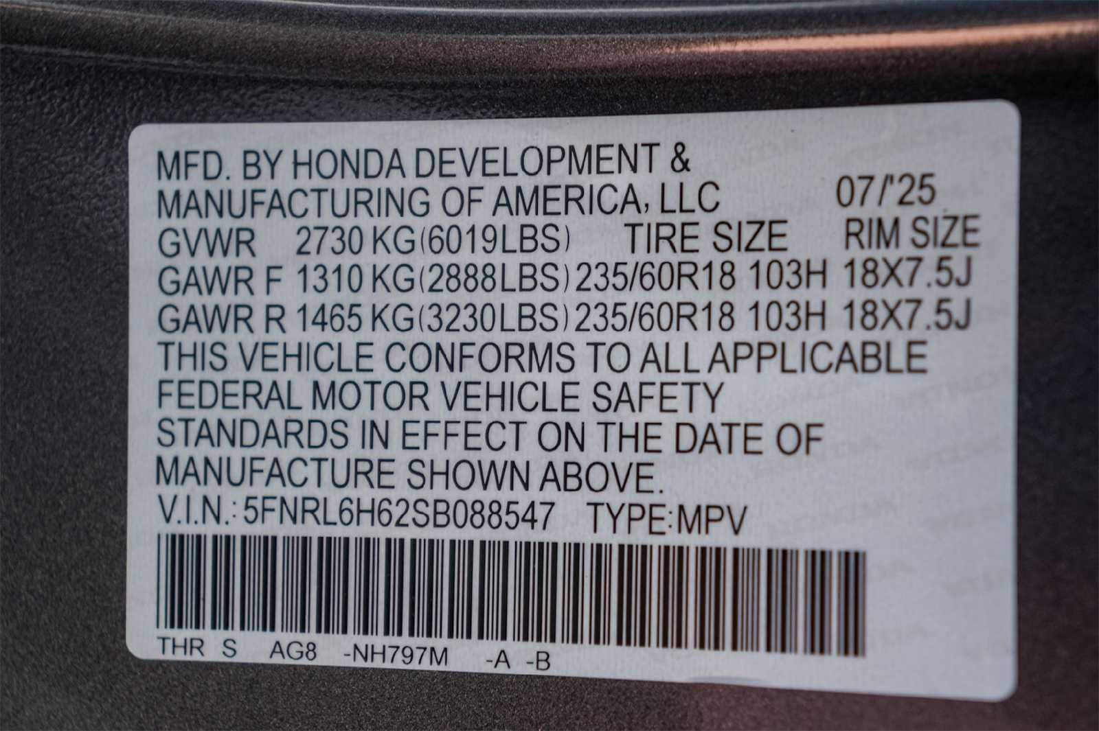 Thumbnail: 2025 Honda Odyssey - 21