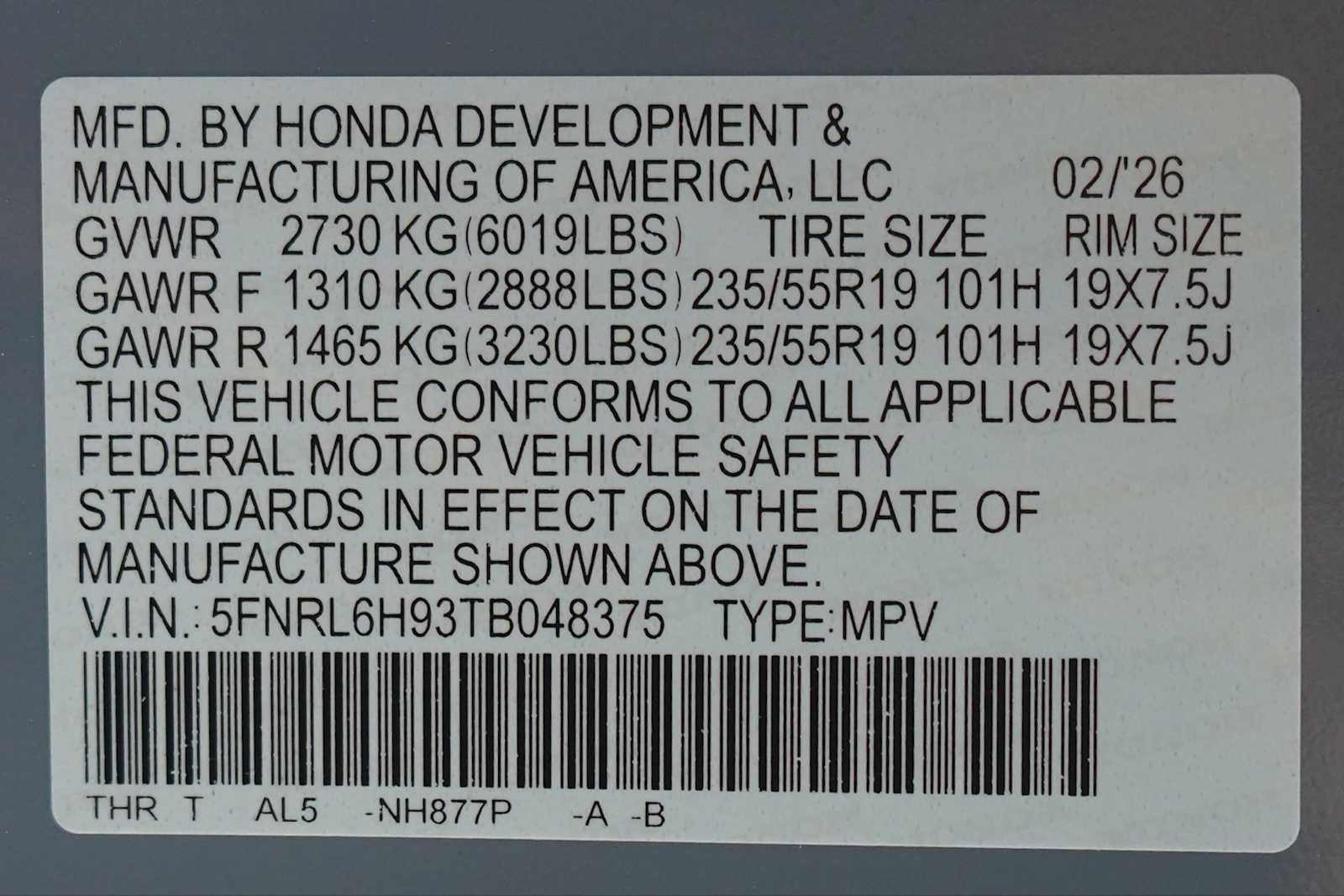 Thumbnail: 2026 Honda Odyssey - 29