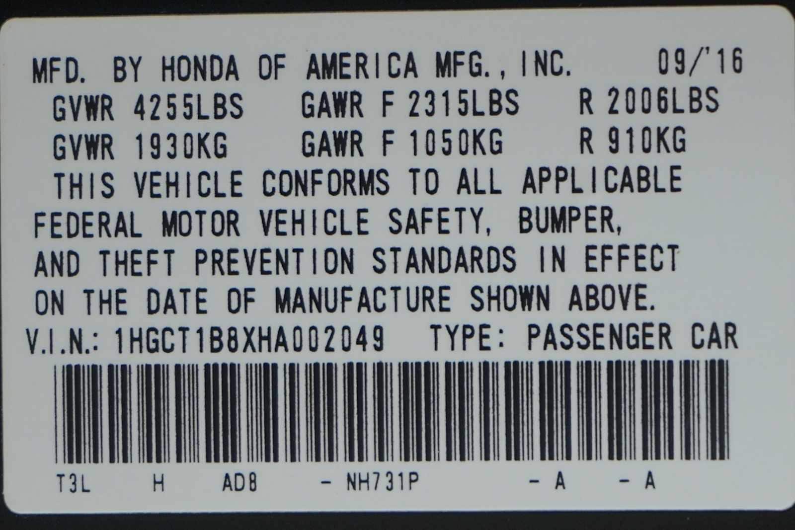 Thumbnail: 2017 Honda Accord - 30