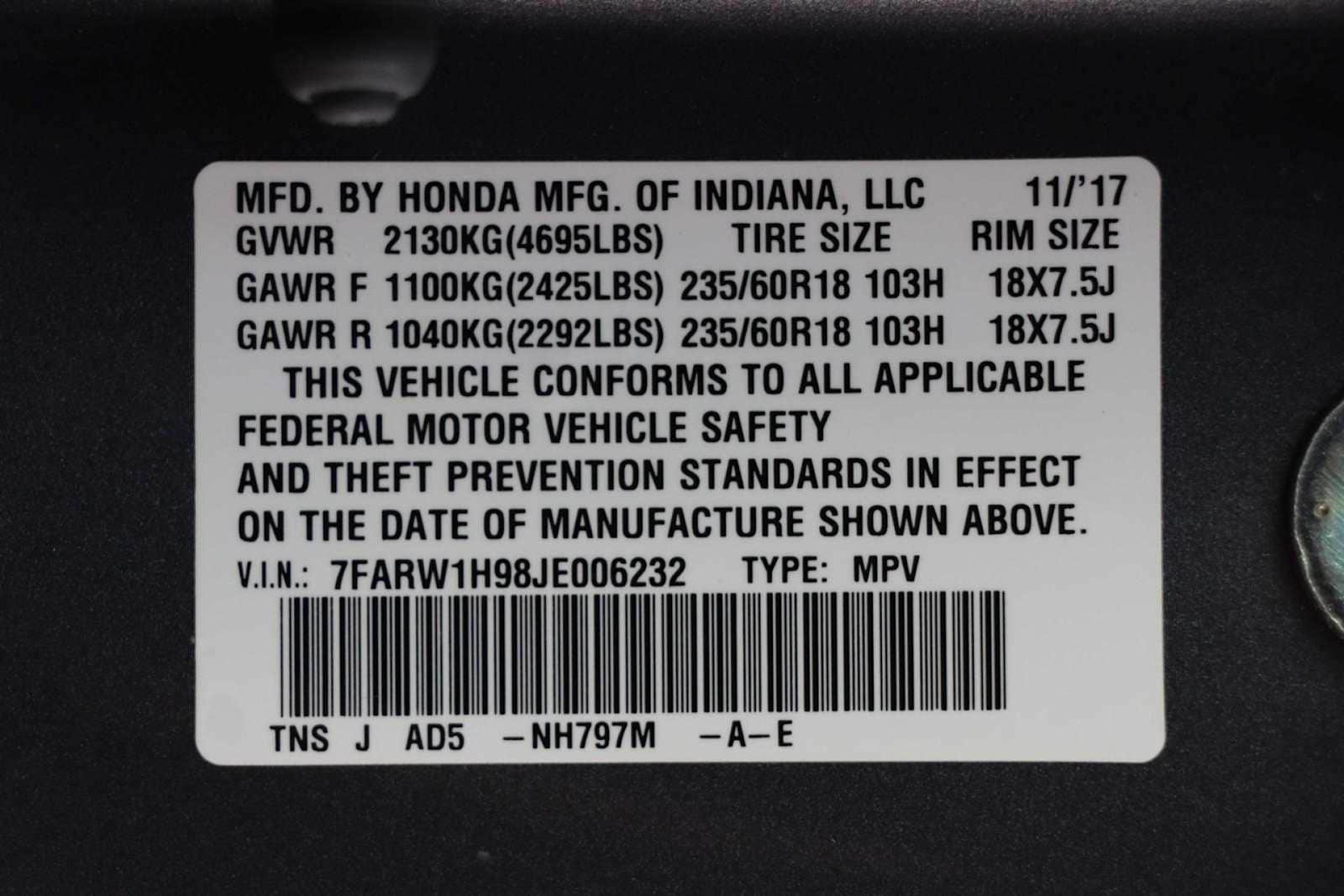 2018 Honda CR-V Touring 27