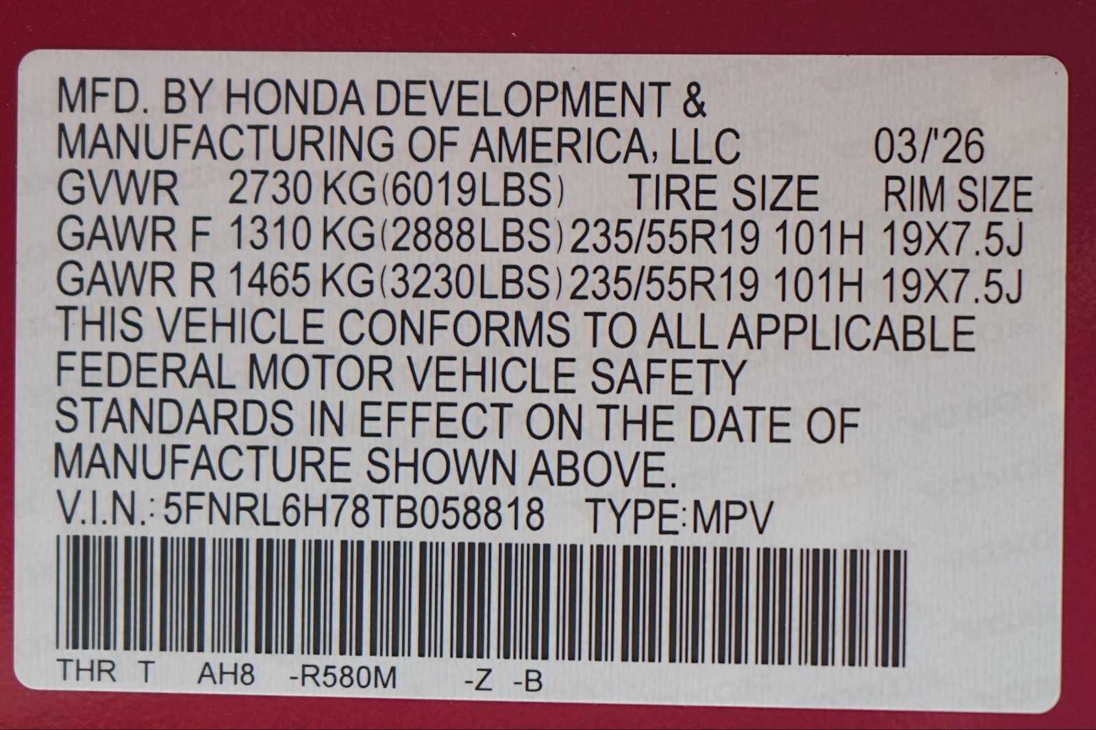 Thumbnail: 2026 Honda Odyssey - 21