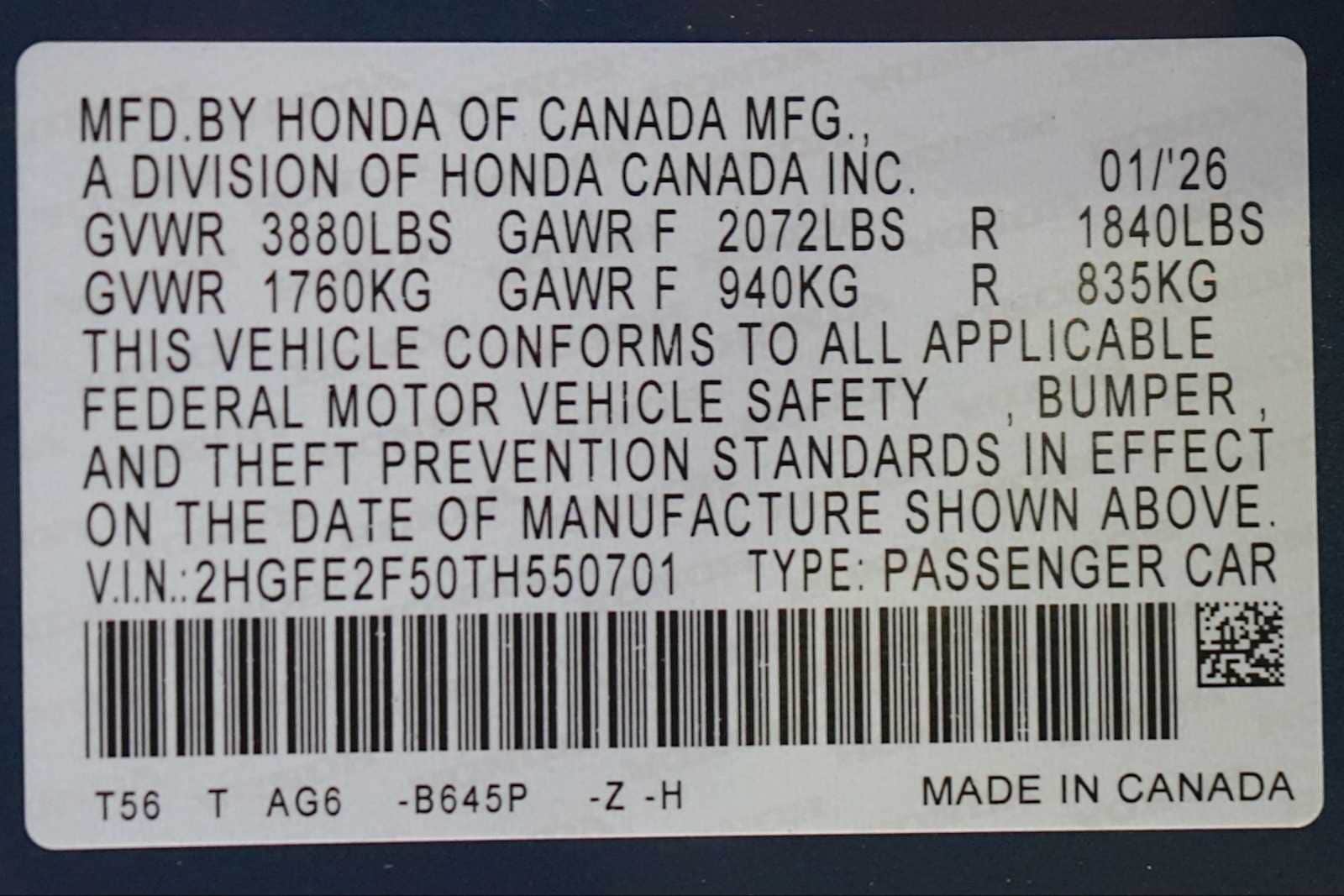 Thumbnail: 2026 Honda Civic - 21