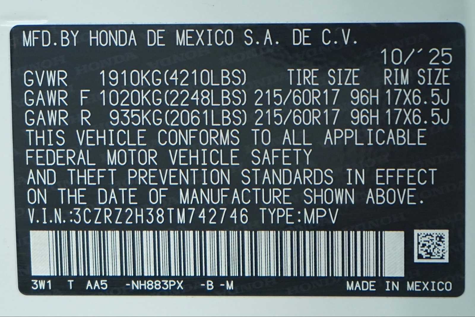 2026 Honda HR-V LX - Photo 21