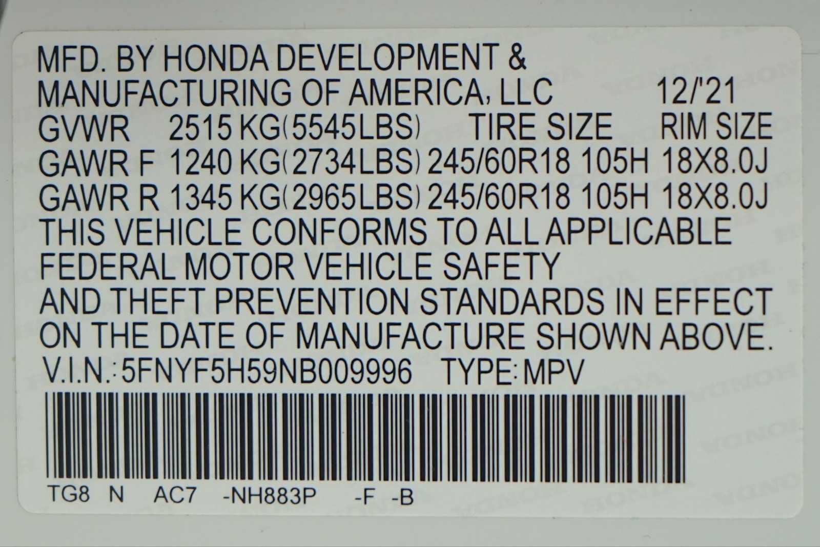 Thumbnail: 2022 Honda Pilot - 30